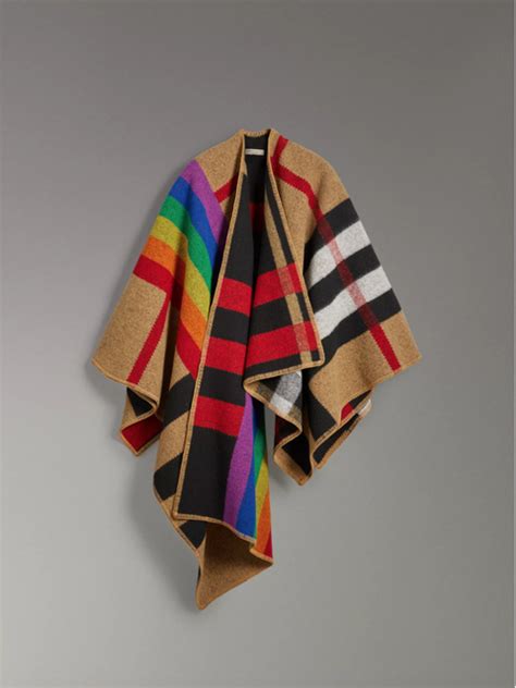 burberry lgbt scarf|The Burberry Check Gets a Rainbow Makeover to .